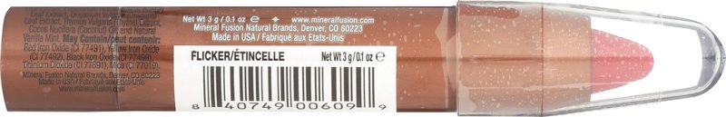 Mineral Fusion, Lip Tint Sheer Moisture Flicker, 0.1 Ounce