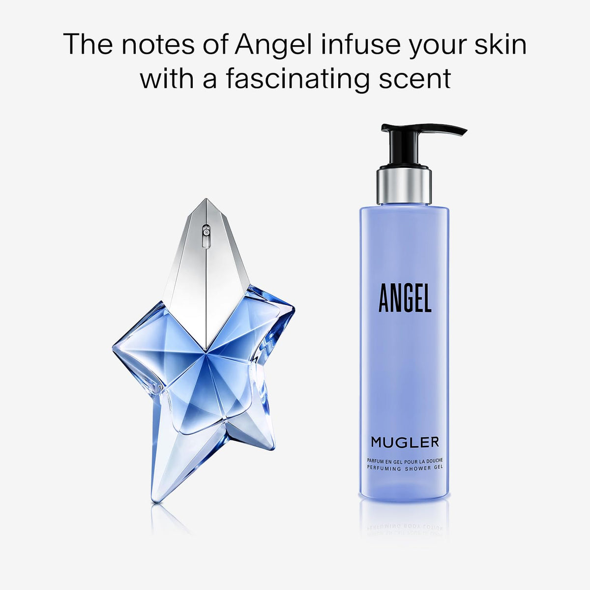 Mugler Angel - Shower Gel - Floral & Woody Womens Scented Body Wash - With Peony, Praline, and Wood Accord- 6.7 Fl Oz