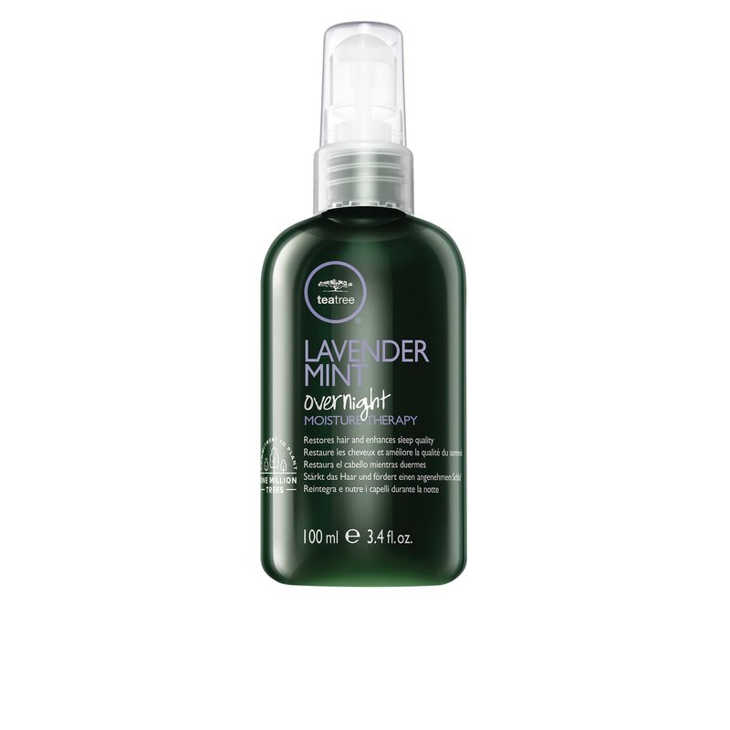 Tea Tree Lavender Mint Overnight Moisture Therapy, Leave-In Treatment, Restores Hair + Enhances Sleep Quality, For Coarse, Curly + Dry Hair, 3.4 fl. oz.
