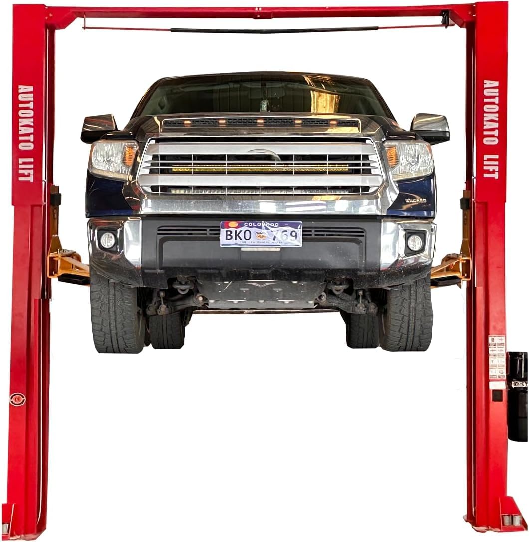 KATOOL 12000lbs Two Post Lift Auto Lift 2-Post Lift Car Lift Auto Lift 2 Post Lift Truck Clear Floor Hoist (12000)