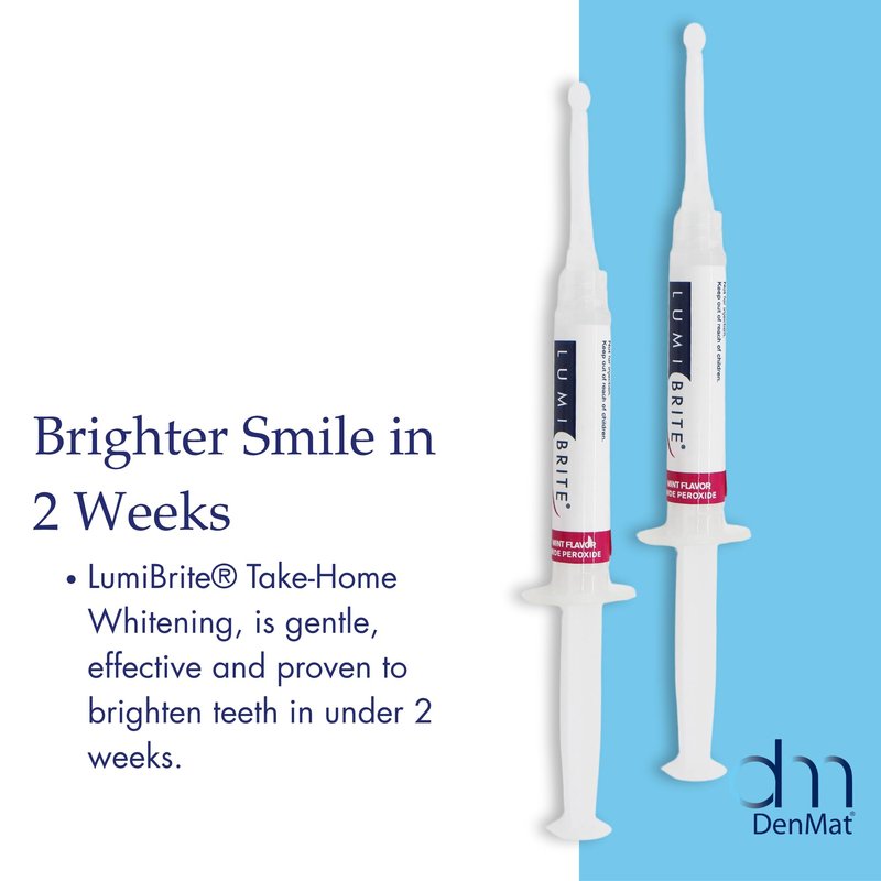LumiBrite 32% Take-Home Whitening Gel Refill 4 Syringes 2.5 mL by DENMAT
