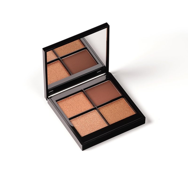 PHASE ZERO Makeup Quad Eyeshadow Palette - Mojave Nights - 5.2g / 0.183 Oz. - Pigmented, Cool-Toned Neutral Eyeshadow Palette with a Mix of Matte and Shimmer Pigments