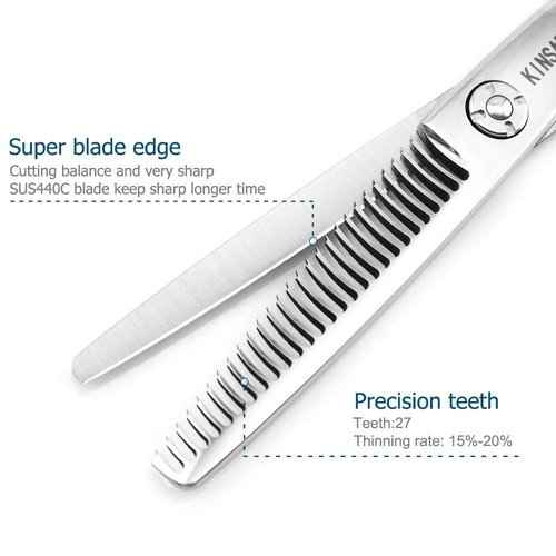 6 INCH Hair cutting shears and 5.75 INCH hair thinning scissors professional barber scissors 440C Kinsaro