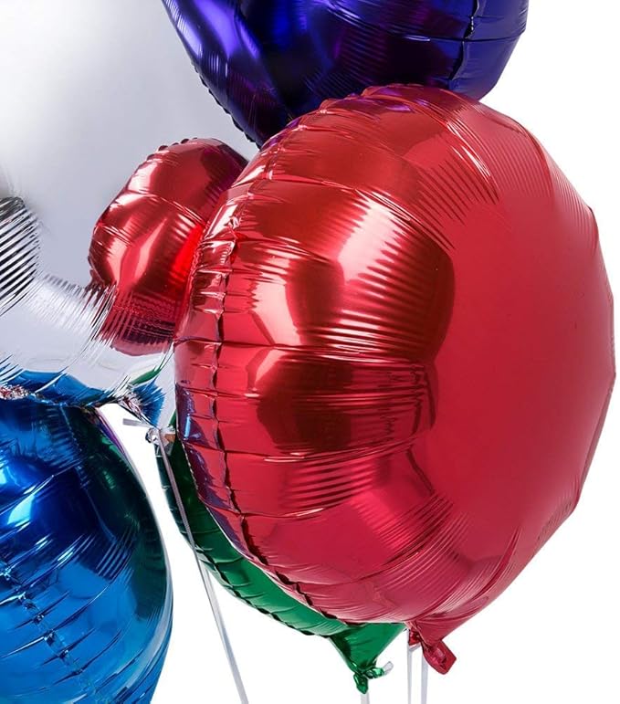 50pcs/lot Round Shape Foil Mylar Helium Balloon 18" Balloon Birthday Party Decoration Foil Balloons