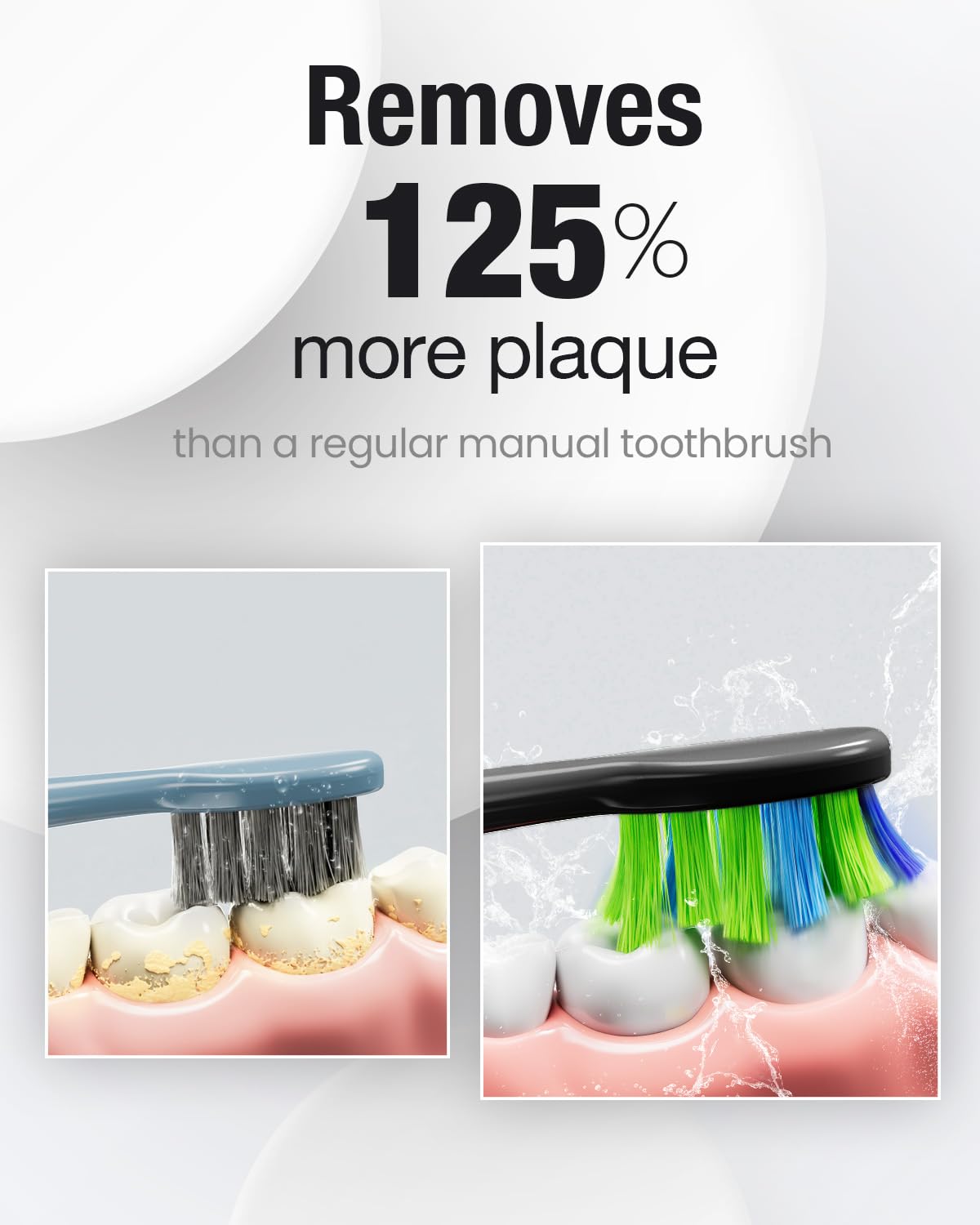 7AM2M Sonic Electric Toothbrush with 6 Brush Heads for Adults&Kids, One Charge for 120 Days, Type-C Charge, 5 Modes, 40000VPM Powered Toothbrush (Peacock Green)