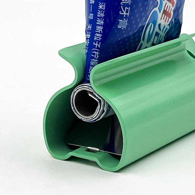 Toothpaste Squeezer - Metal Tube Squeezer Stainless Steel Tube Wringer UDQYQ Toothpaste seat Holder Stand (Green)