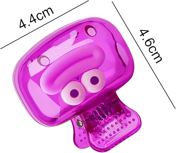 Upgrade Travel Toothbrush Head Covers Toothbrush Protector Cap Brush Pod Case Protective Portable Plastic Clip for Household Travel, Bathroom, School, Camping, Business (O, 2 Pack)