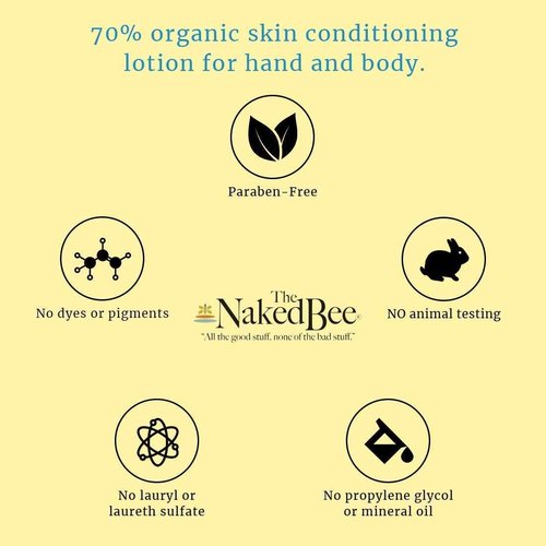 The Naked Bee Nag Champa Sandalwood & Indian Massala, Moisturizing Hand & Body Lotion 8oz + Lavendeer & Beeswax Absolute Hand and Body Lotion 6.7oz + Jasmine & Honey Moisturizing Hand and Body Lotion