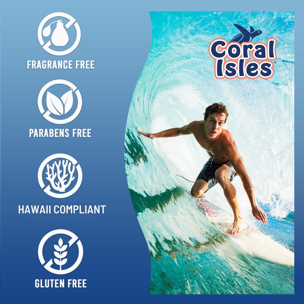 Coral Isles SPF 50 Sunscreen Spray Reef Compliant Broad Spectrum 16 Fl Oz