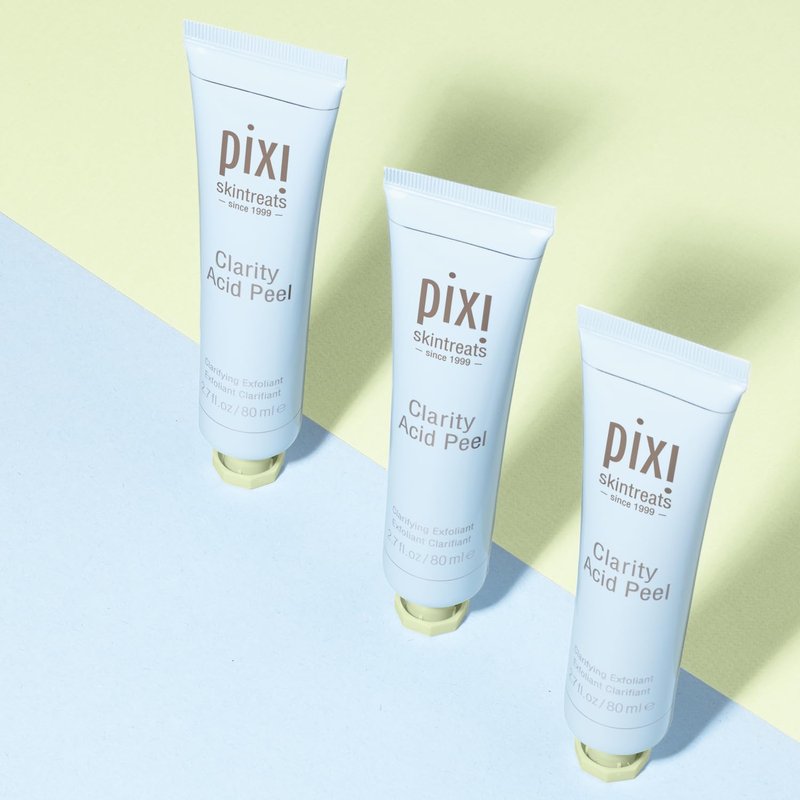 Pixi Clarity Acid Peel | Gentle Exfoliator with AHA, BHA & Probiotics | Purifies, Hydrates & Minimizes the Appearance of Pores | 2.7 fl oz/80 ml