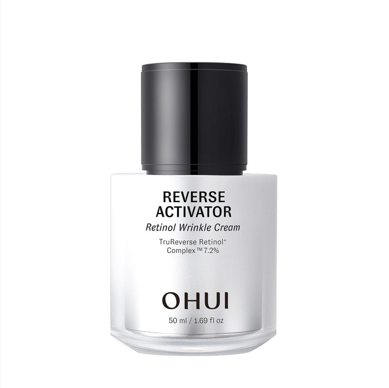 O HUI Reverse Activator Retinol Fine Wrinkle Cream | Korean Skin Care | Comfortable Retinol Cream for Face | Minimal to no irritation | Peptide | Wrinkles Visibly Reduced by 42% in 8 Weeks