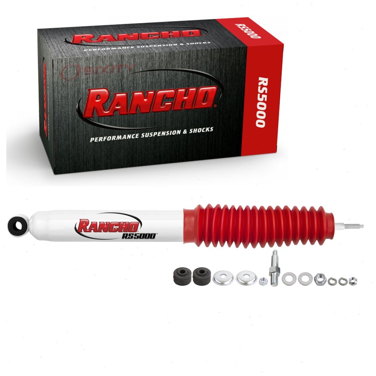 Rancho Front RS5000 Steering Damper compatible with Ford F-250 Super Duty 2005-2020