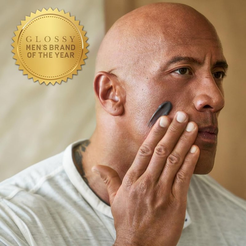 PAPATUI by Dwayne Johnson Men's Face Exfoliating Scrub, Unscented Facial Cleanser, Smooths Skin Texture, Fine Lines & Wrinkles, with Peptides, Volcanic Ash, Niacinamide & Hyaluronic Acid, 4 oz