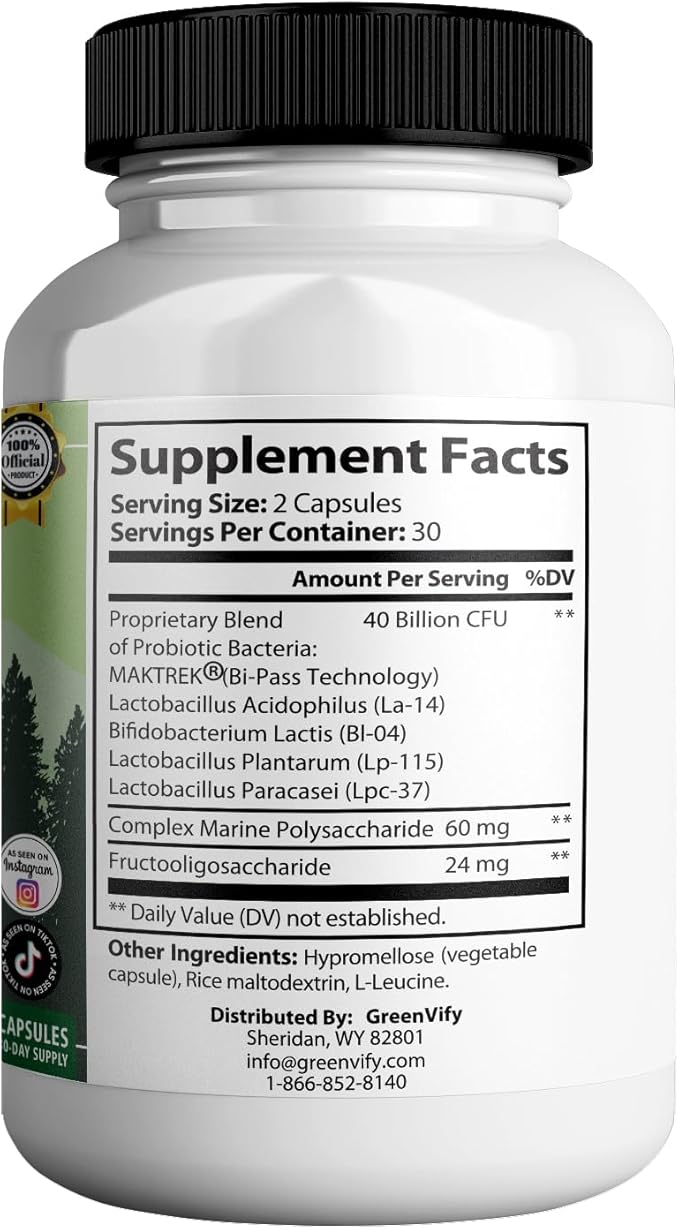 Oradentum Max Probiotic Supplement, 40 Billion CFU, 60 Capsules, 30 Day Supply (1)