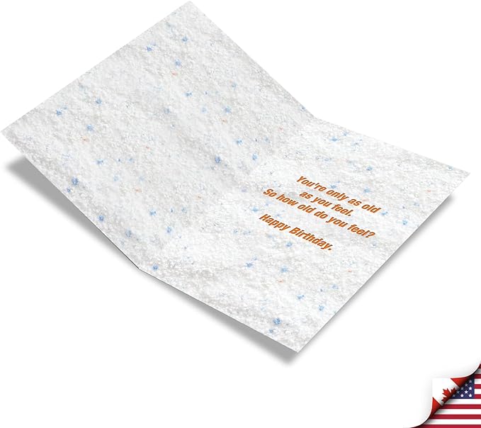 NobleWorks - 70th Milestones Birthday Greeting Card with 5 x 7 Inch Envelope (1 Card) - Body Detergent 70 5171