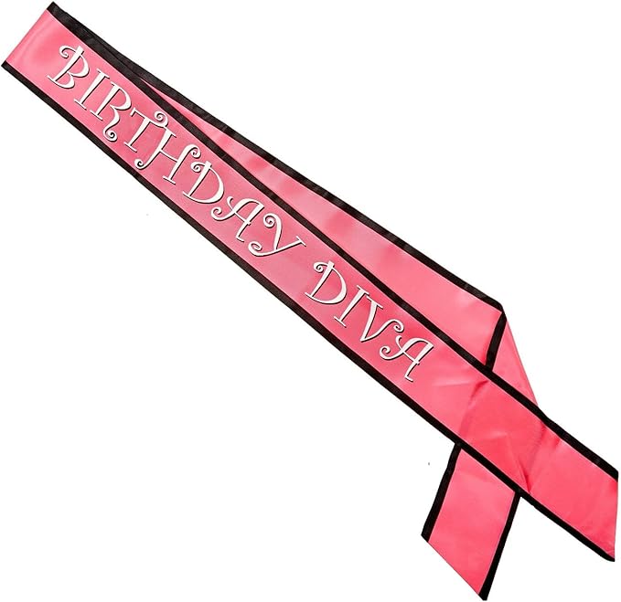Birthday Diva Satin Sash Party Accessory (1 count) (1/Pkg)