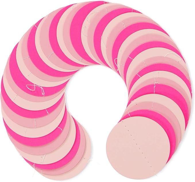 Hot-Pink Party-Decorations Paper-Garland Streamers Banner - 52Ft Galentines Valentines Day Girl Birthday Flamingo Baby Shower Engagement Wedding Bachelorette Hanging Decor Ouruola