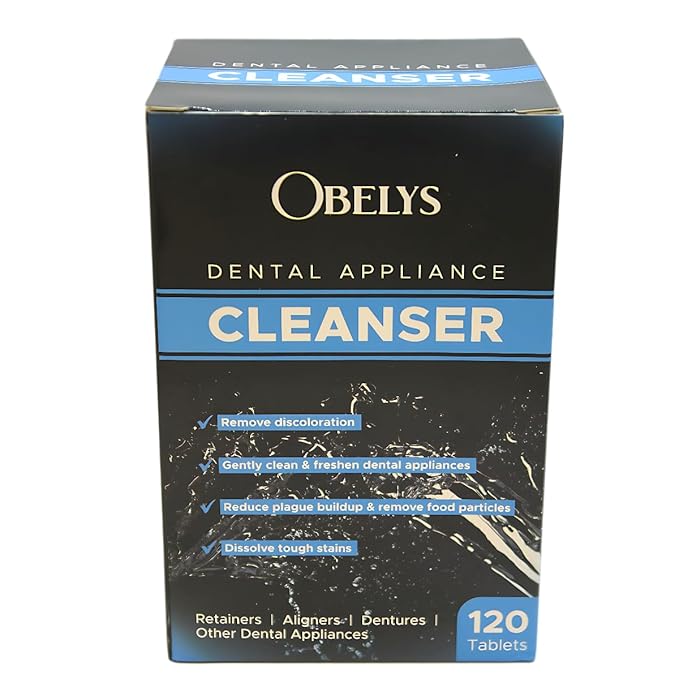 Dental Appliance Cleanser Tablets - 120 Count Tablets - For Retainers, Aligners, Dentures, Mouthguards, Night Guards, Sleep Apnea Devices, and Other Oral Appliances - Freshens and Cleans Daily