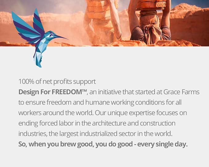 Grace Farms Organic English Breakfast Black Tea, (100 Enveloped Pyramid Sachets w/String & Tag) | Fairtrade & Kosher |Gives Back 100% of Profits