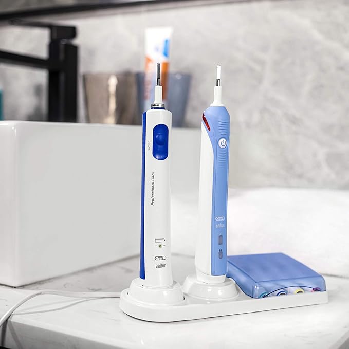 Toothbrush Holder Holder Compatible with Oral-B Electric toothbrushes handpiece, Stand for 4-Push-on Brushes
