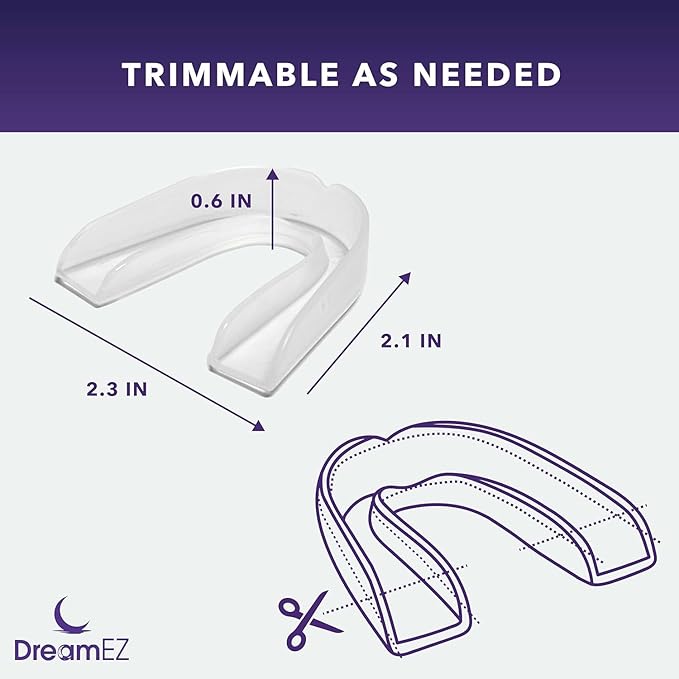 Anti Grinding Mouth Guard for Clenching Teeth at Night, Professional Dental Night Guard for Grinding and Bruxing, Made in The USA (1-Pack)
