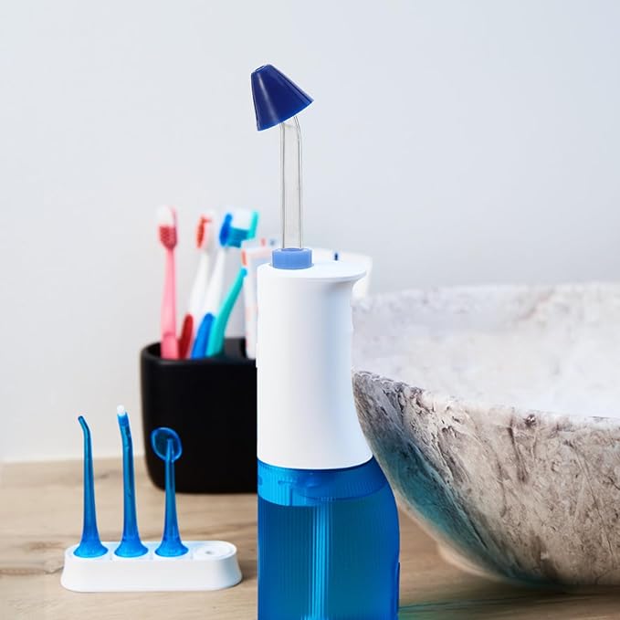 SOIMISS 2pcs Water Flosser Nozzles - Replacement Accessories Oral Irrigation Tips for Nose Washing - Easy Attachment for Effective Dental and Nasal Cleaning Compatible with Waterpik