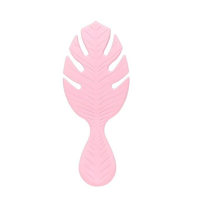 Wet Brush Go Green Mini Detangler, Pink - Detangling Travel Hair Brush - Ultra-Soft IntelliFlex Bristles Glide Through Tangles & Gently Loosens Knots While Minimizing Pain, Split Ends & Breakage