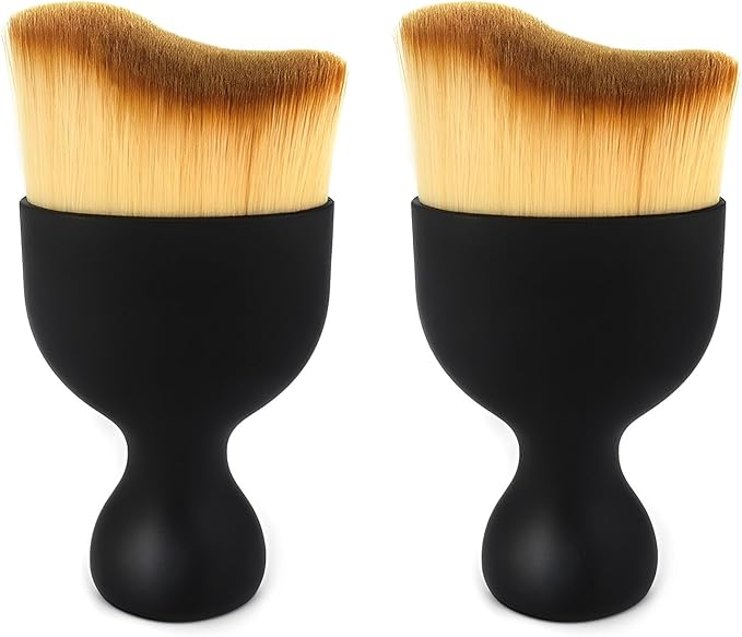 Car Interior Cleaning Brush Car Duster Interior with Ultra Soft Bristles Auto Detailing Brushes Dusting Car Accessories for Dashboard, AC Vents, Leather, Scratch-Free (2Pack)