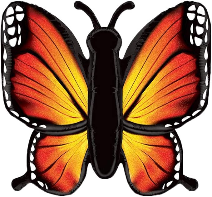 Orange Monarch Butterfly Jumbo 46" Foil Party Balloon