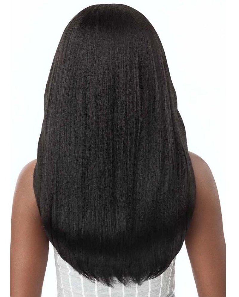 Outre Big Beautiful Human Hair Blend U Part Cap Leave Out Wig DOMINICAN BLOWOUT 22" (DR4/2T27613)