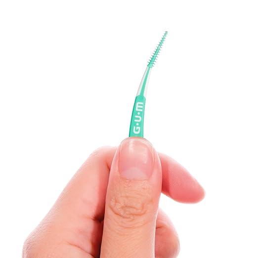 GUM Soft-Picks Advanced, Easy to Use Dental Picks for Teeth Cleaning and Gum Health, Disposable Interdental Brushes with Convenient Carry Case, Dentist Recommended Dental Picks, 60ct (3pk)