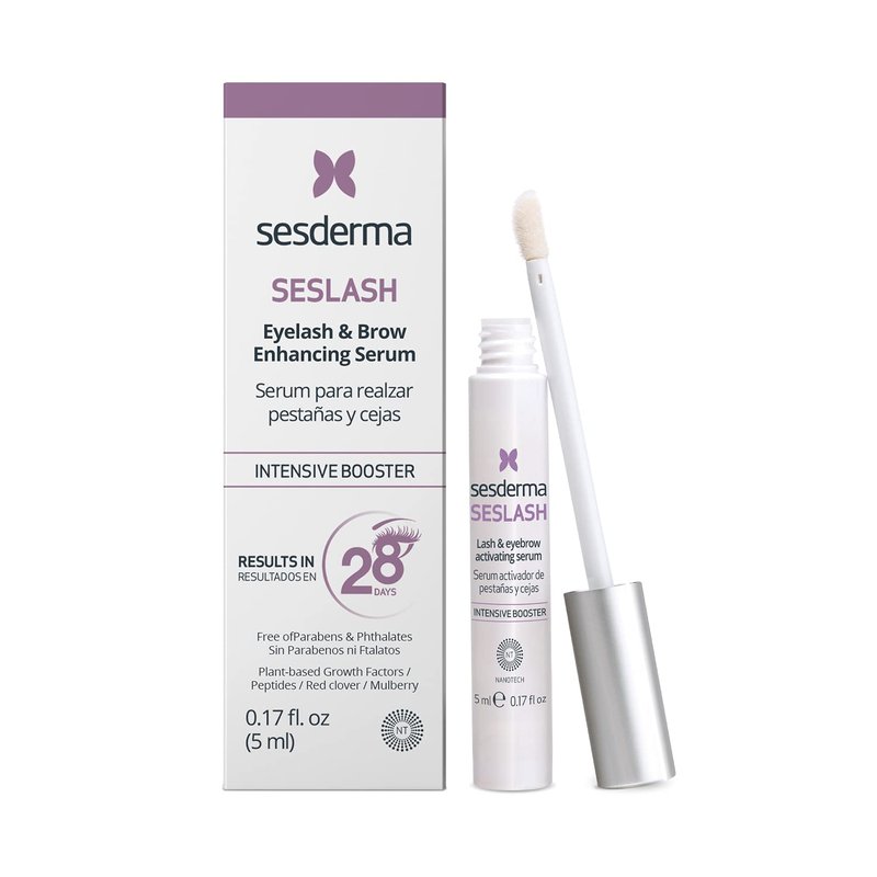 Sesderma SESLASH Eyelash & Brow Enhancing Serum, Transform Your Lashes with This Effective Eyelash Serum & Brow Serum for Beautiful Lashes & Defined Brows, 0.17 fl oz