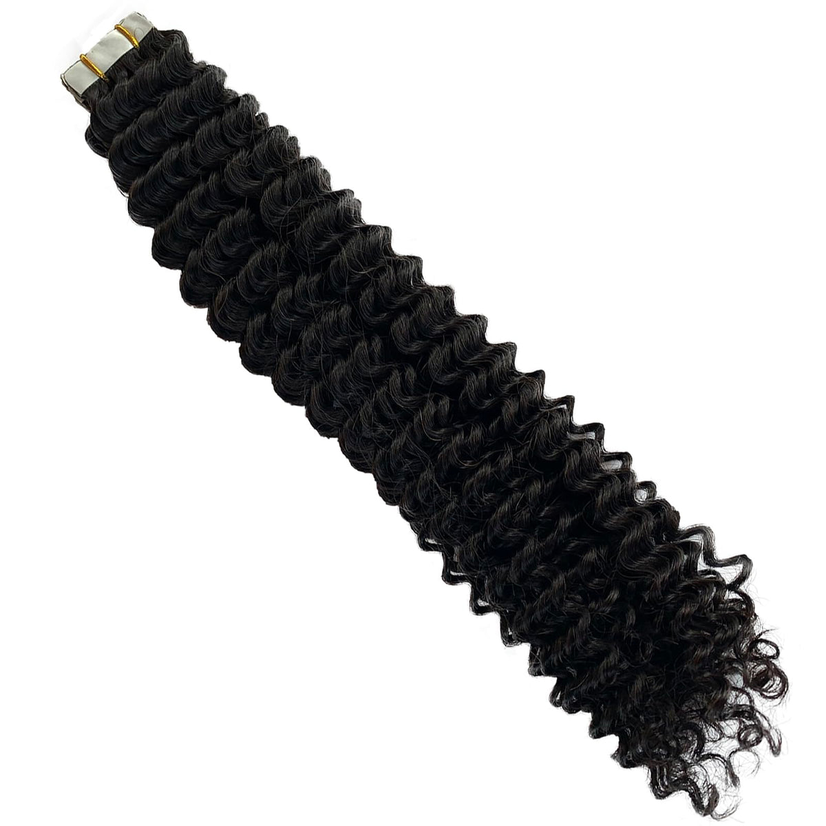 Kinky Curly Tape in Hair Extensions Human Hair, Natural Black Real Human Hair Tape ins for Black Women Double Sided 14 Inch Kinky Curly Hair Tape in Extensions 50g 20pcs