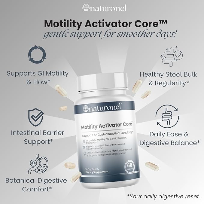 Motility Activator Core Capsules - Cleanse Pills Daily Premium Support, Motility Activator Cleanse Natural Digestive Formula for Overall Health & Wellness Supplement (6)
