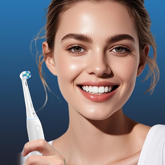 8 PCS IO Replacement Heads Compatible with Oral B IO 2/3/4/5/6/7/8/9/10/Deep Clean Series Electric Toothbrush, Brush Heads Compatible with Oral B IO for Teeth Cleaning (White)