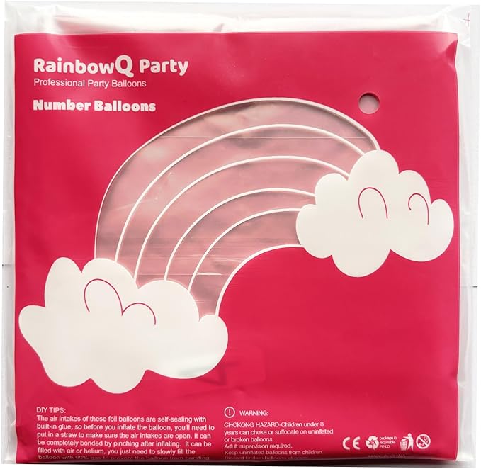 2 Balloon Number 40 Inch for Boy or Girl Big Starry 0-9 Foil Mylar Large 2 Number Balloon Happy 2nd Birthday Party Anniversary Decorations Supplies