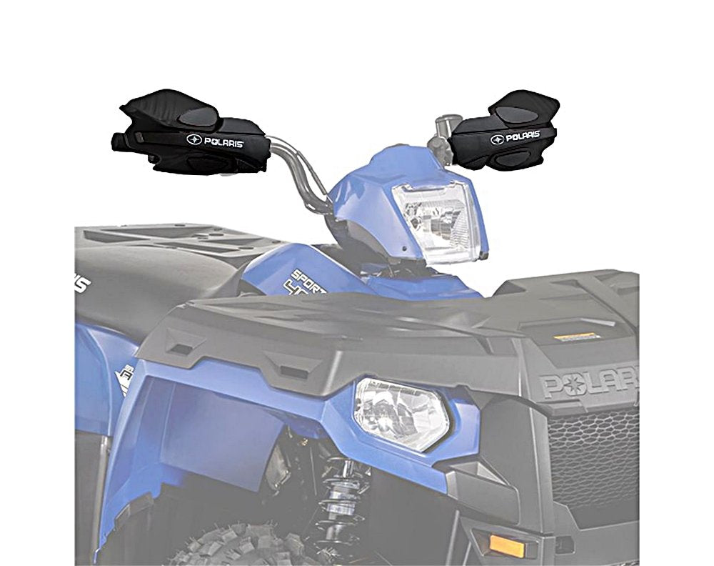 Polaris OEM ATV Sportsman Hand Brush/Wind Guard AND Mount Kit BLACK, Touring