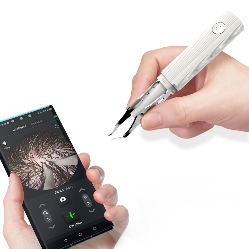 Hair Removal Tweezer with 1080p Camera, Ultimate Precision: Tweezer with Camera - Perfect for Delicate Tasks! - - Ear Hair Eyebrow Tweezer