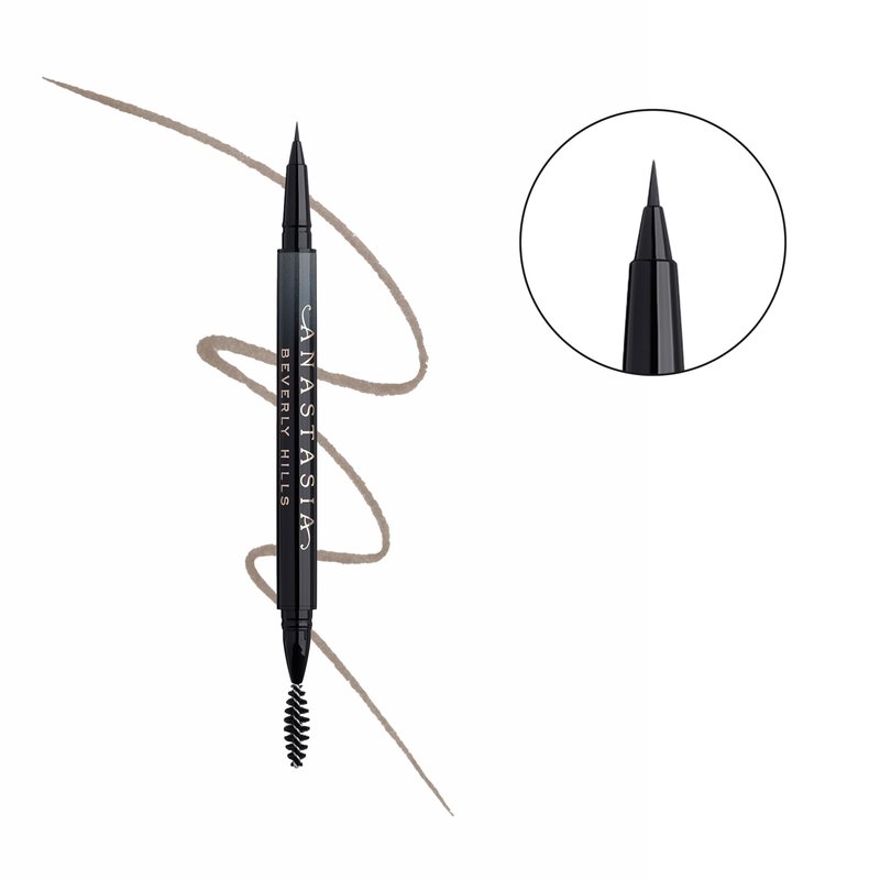 Anastasia Beverly Hills Microstroke Brow Pen - Waterproof Long-Wear Liquid Brow Definer with Superfine Brush Tip for Full-Looking Brows - Chocolate