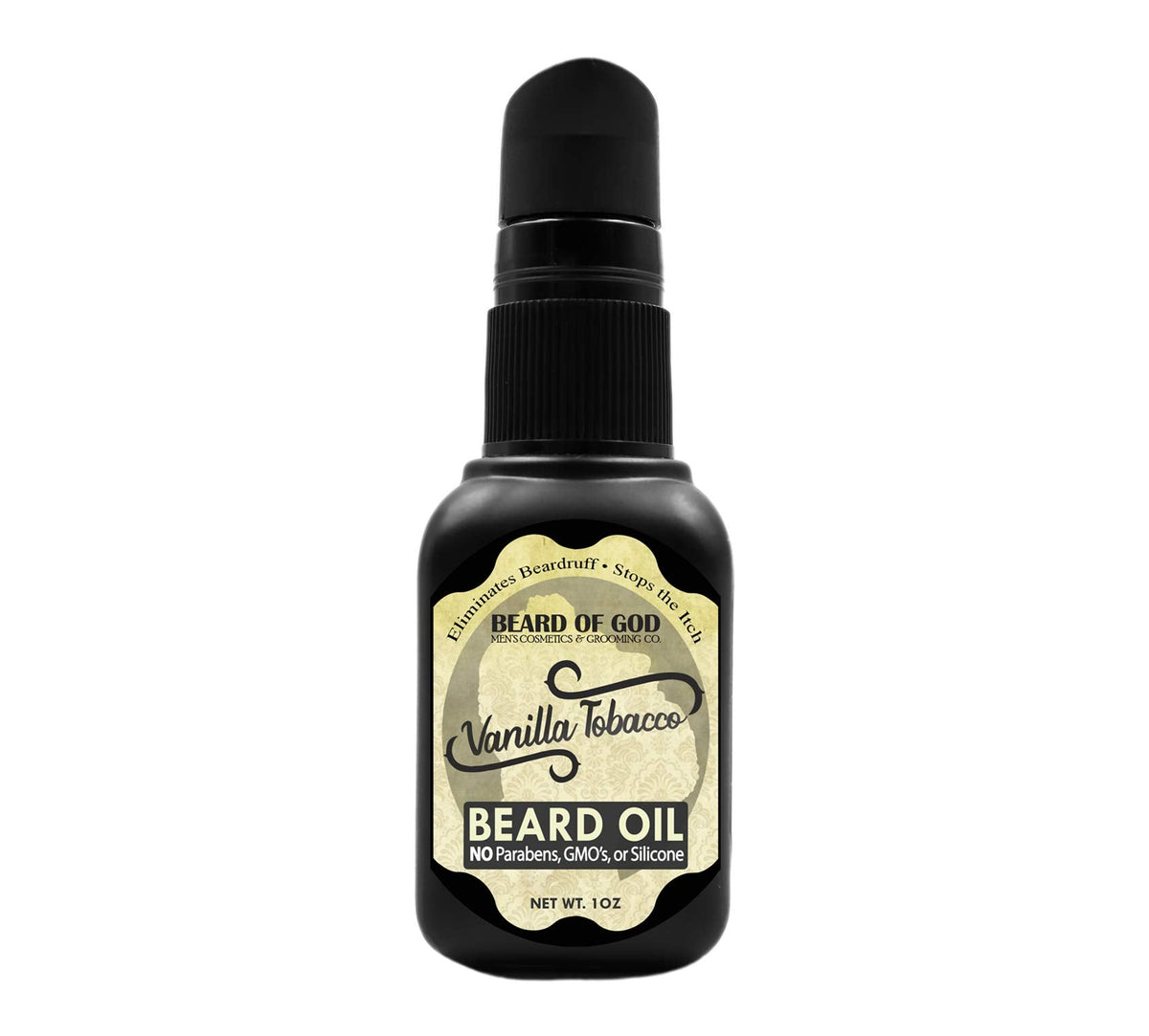 Beard of God Vanilla Tobacco - 1oz Nourishing Beard Oil Conditioner - Natural, Organic & Handcrafted in USA