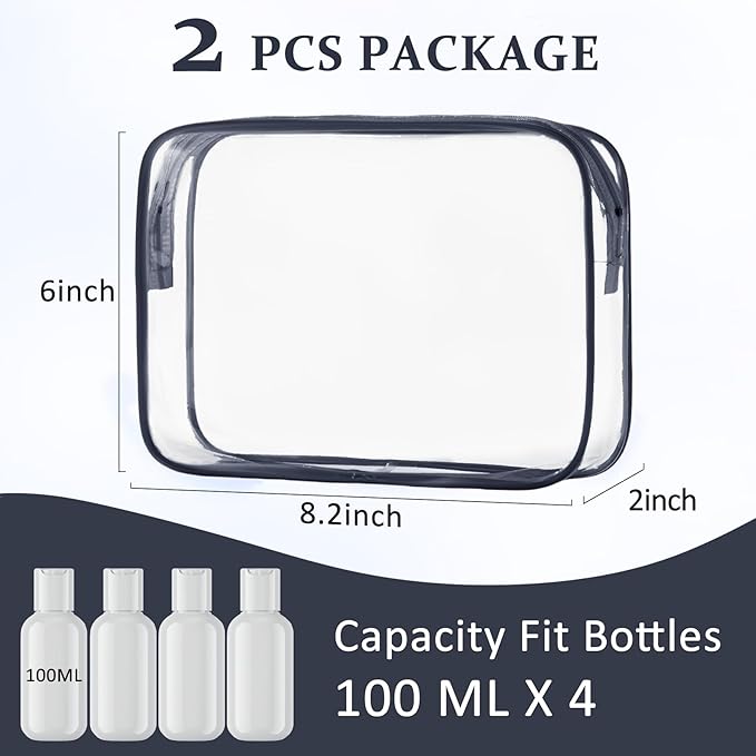 COSHAYSOO Sunscreen Bag Clear Makeup Toiletry Pouch Beach Vacation Essentials for Women Teen Girls Trip Gifts Summer Pool Travel Must Have Accessories Waterproof Stuff