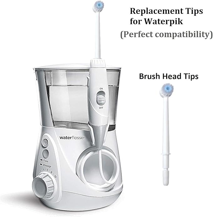 Replacement Toothbrush Heads for Waterpik Water Flossers, Replacement Picks Compatible with Waterpik, 5Pcs Replacement Heads for Water Pick flosser.(Assorted Brushhead, Random Delivery)