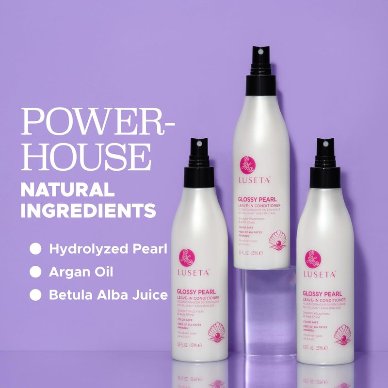 Luseta Glossy Pearl Leave-In Conditioner for Dry Hair, Adds Shine, 8.5 oz
