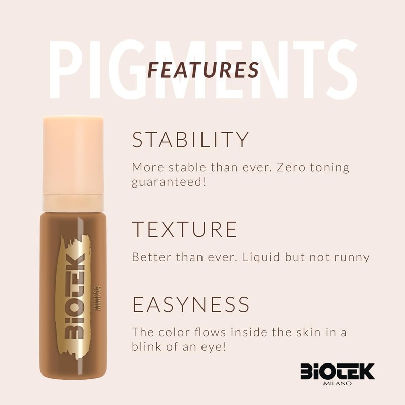 Brows Pigment for Professional Permanent Make Up - Inorganic Liquid - Honey Blonde Color- Made in Italy (Mimosa, 0.50 Fl Oz (Pack of 1))