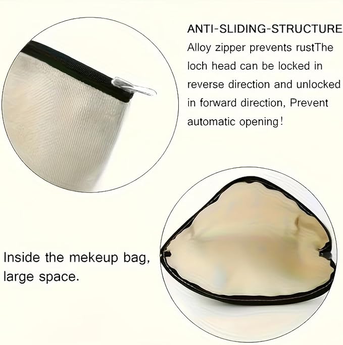Valentine's Day Small Makeup Bag for Women Girls with Red Hearts designs Cosmetic Bag Full Cover Pretty Student Accessories Toiletry Bags Travel Pouch with Zipper for Women Friends Valentines Gift