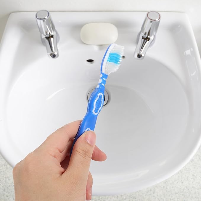 HAMPPLIES 10Pcs Small Soft Bristle Manual Toothbrushes Short Handle Portable Prison Use Oral Care Brushes for Personal Hygiene