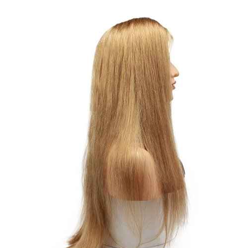 Dreambeauty #18 Blonde Color Lace Front Human Hair Wig for Women Brazilian Remy Glueless Full Lace Human Hair Wig with Baby Hair Pre-Plucked Natural Hairline (20 Inch, 13x6 Lace Front 150% Density)