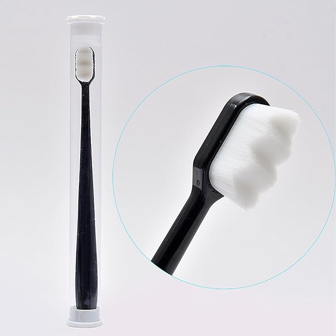 4Pieces Soft Bristle Toothbrushes for Family Use Feature Waved Designs for Enhancing Sensitive Teeth Soft Bristle Toothbrush