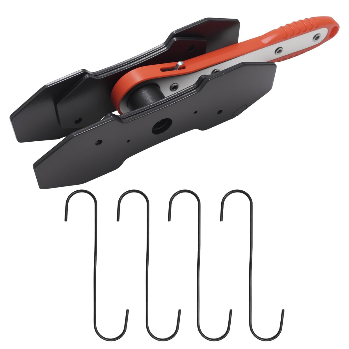 ZUDKSUY Brake Caliper Compression Tool 4-in-1 Piston Compressor with Extra Plates and Hanger Hooks for Disc Brake Maintenance (R