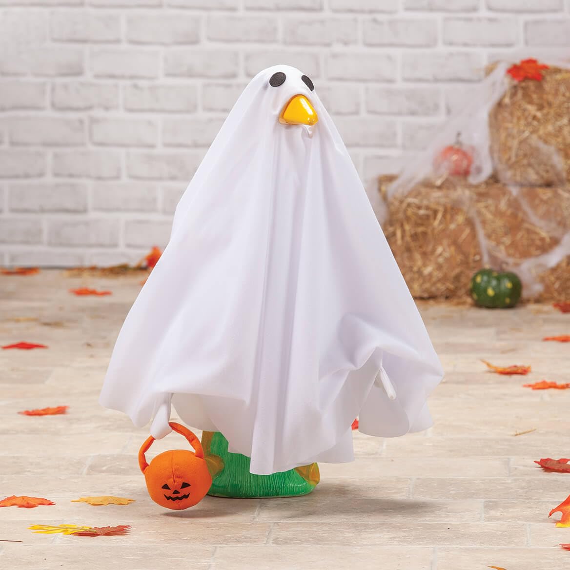 GAGGLEVILLE Ghost Goose Outfit, Fits Large 23" H Statue